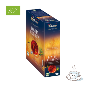 Meßmer Finest Moments Bio Lovely Rooibos, Rooibostee, Teebeutel im Kuvert, 2. Entnahmefach/displaytauglich, 37,5g